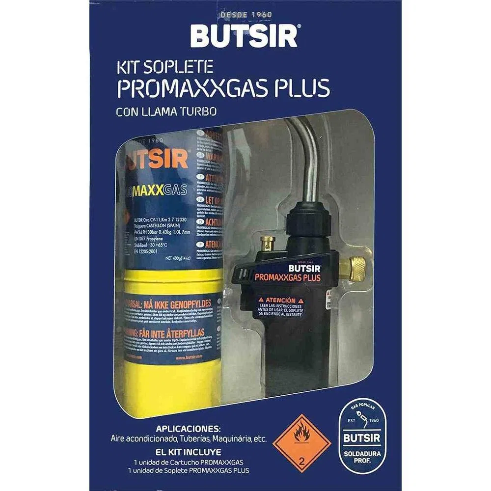 Butsir 1 Pack SOPLETE PROMAXXGAS+ +Carga COCH0017