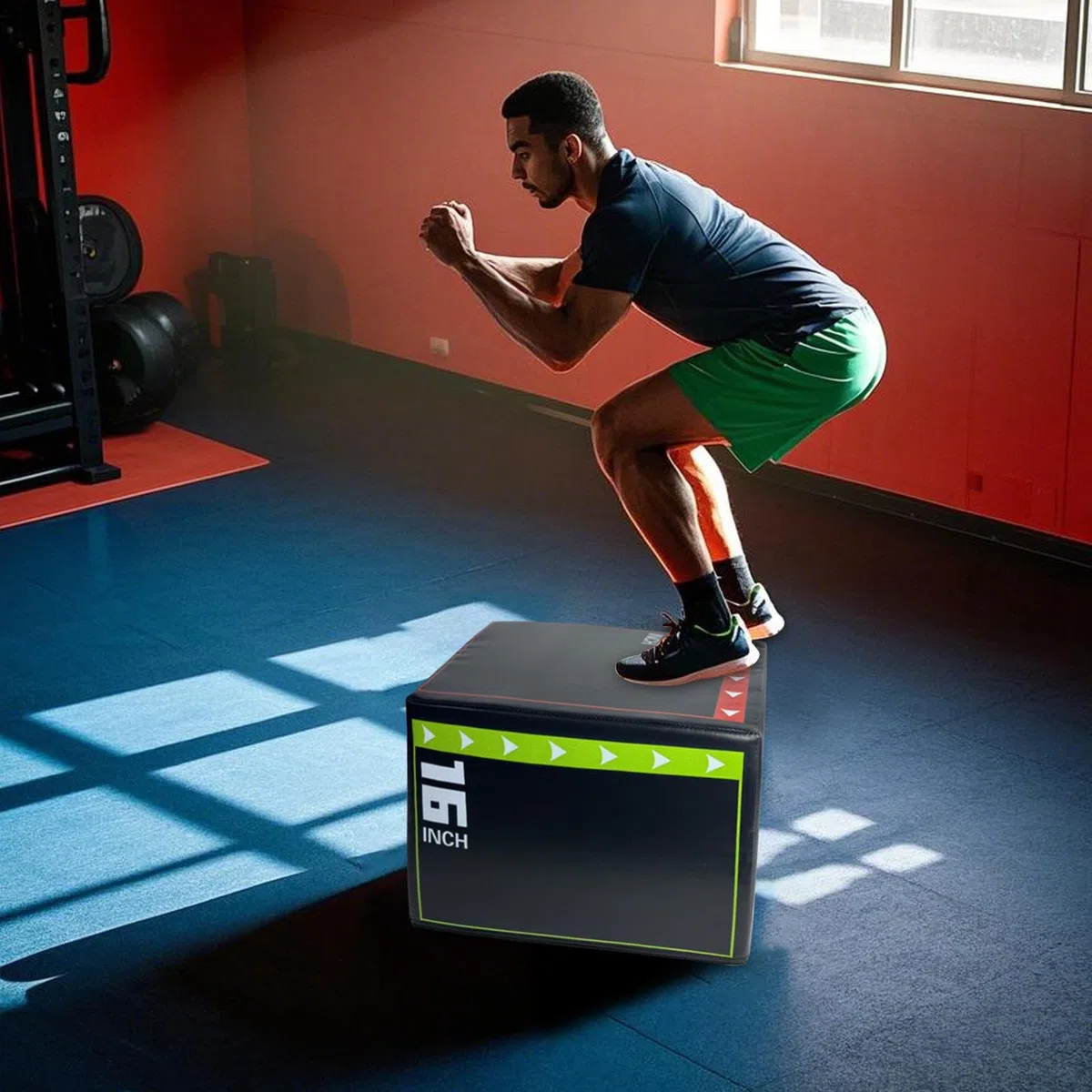 Jump Training Box-30 cm antideslizante pliométrico, paso de entrenamiento a prueba de golpes, equipo de fitness resistente al desgaste | de entrenamiento duradera para Home Gym Cardio Agility