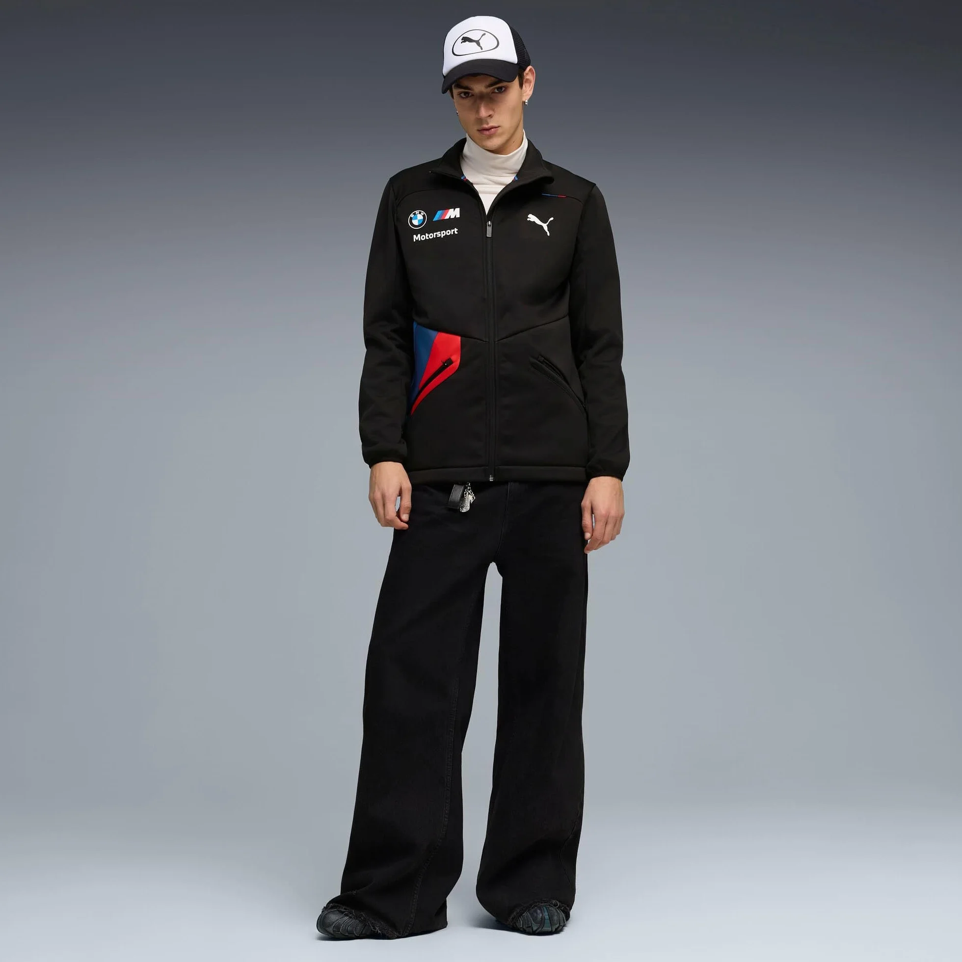 PUMA BMW M Motorsport Chaqueta Softshell para Hombre – Negro
