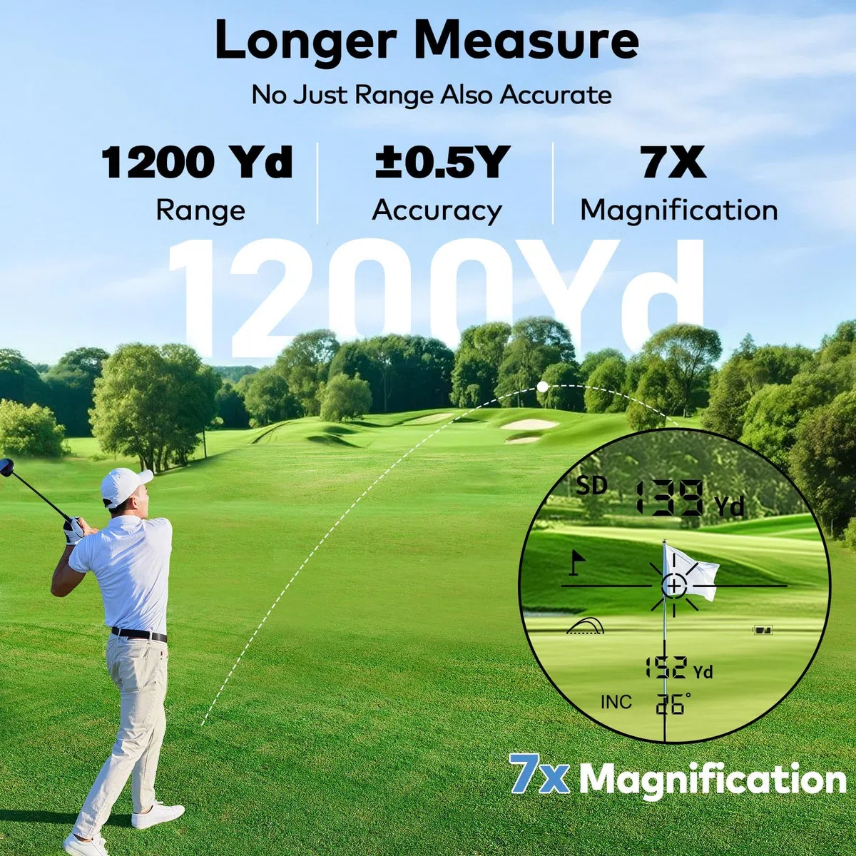 GF110 Golf Magneti telémetro
