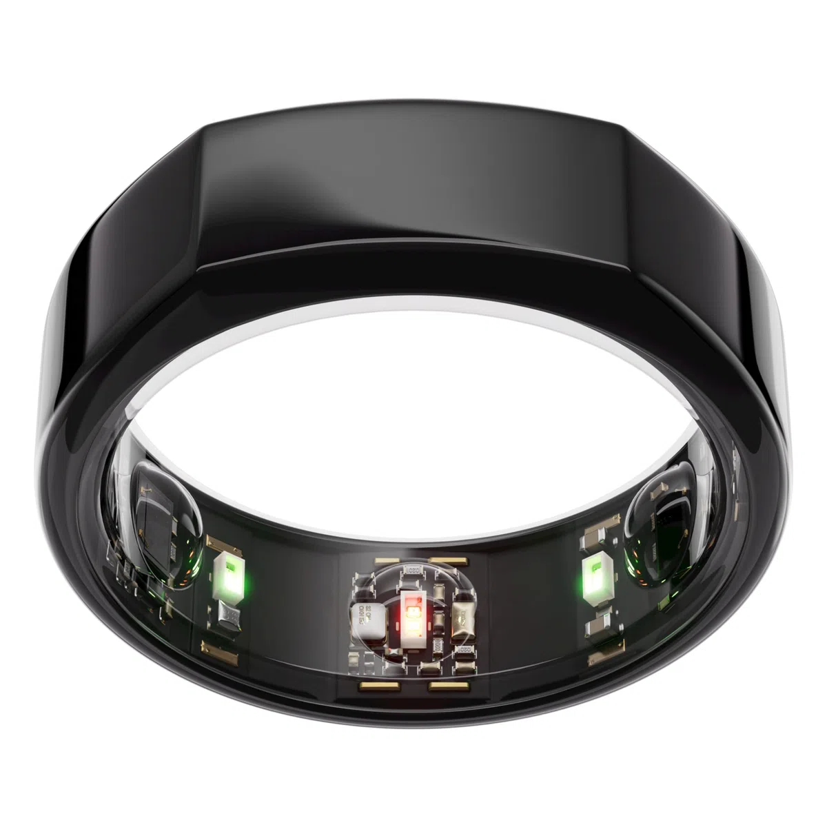 Oura Ring Gen3 Heritage - Talla 6, Black | Anillo Que monitoriza el sueño, la FC y el estrés - hasta 7 días de autonomía - Compatible con iOS y Android - Averigua tu Talla con el Kit de Tallaje