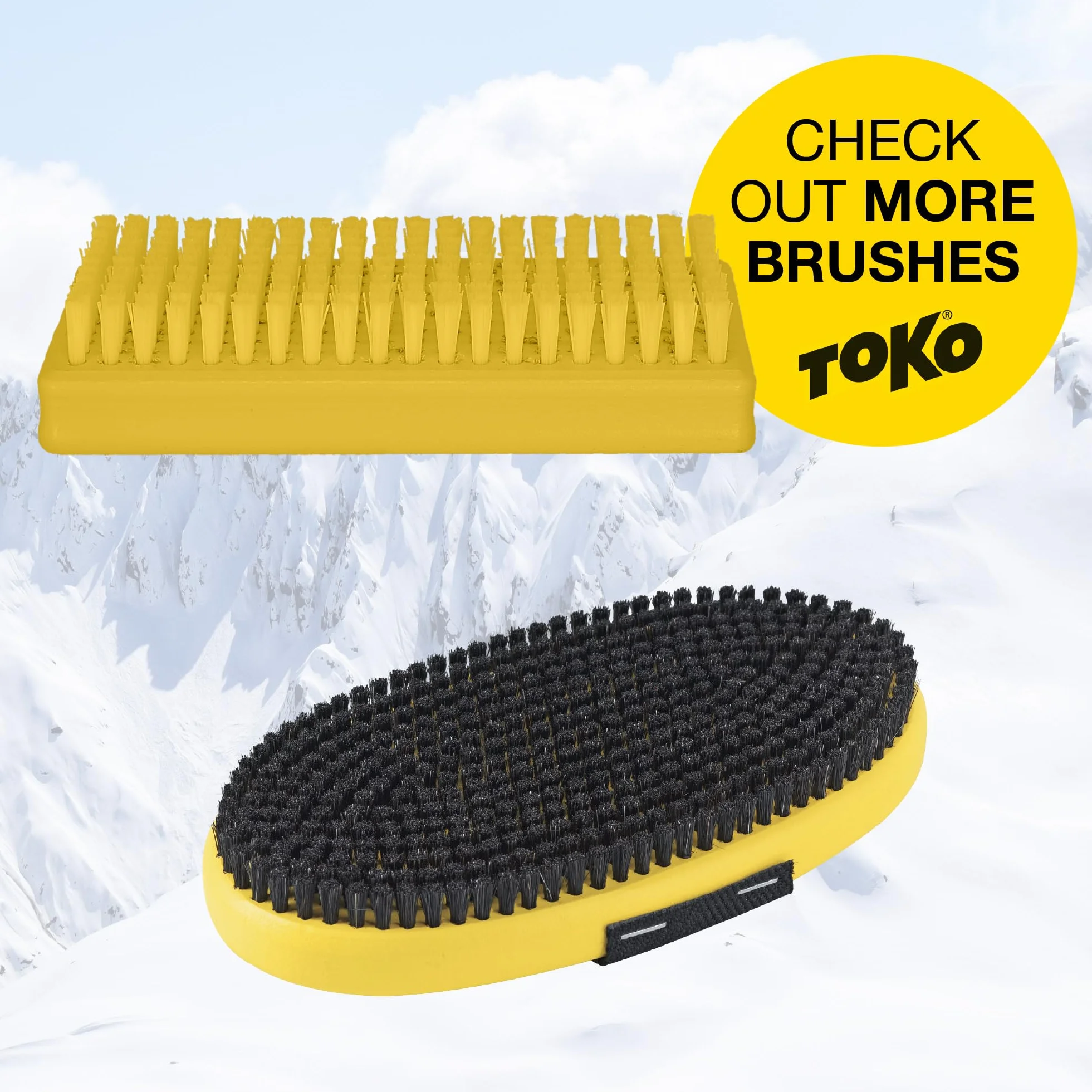 Toko - Base Brush Oval Copper with Strap, Color 0