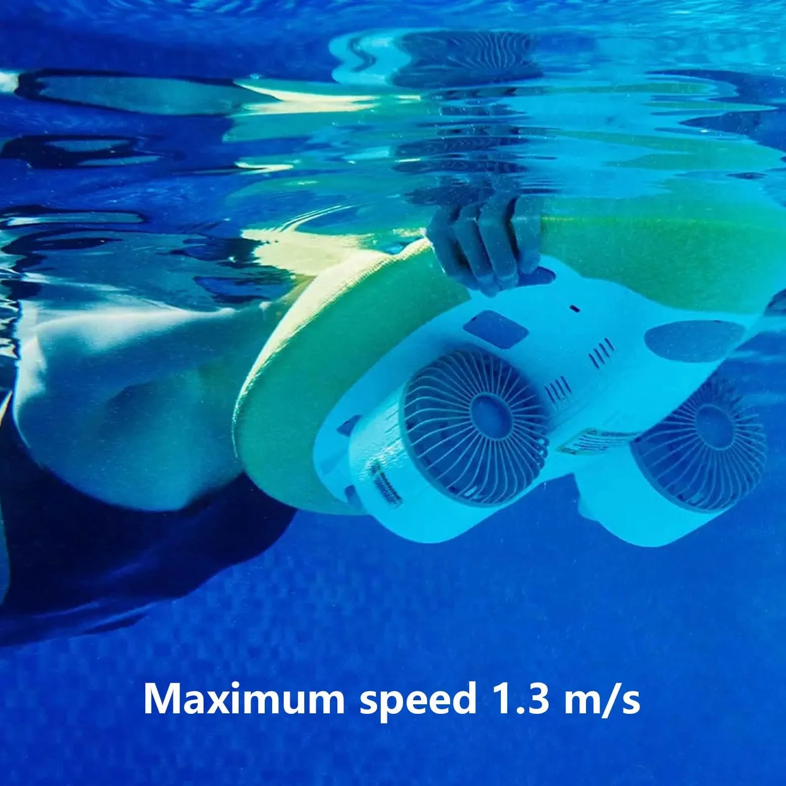 Scooter submarino portátil, pontón hidráulico, refuerzo de natación para jugar en el agua, flotar y bucear