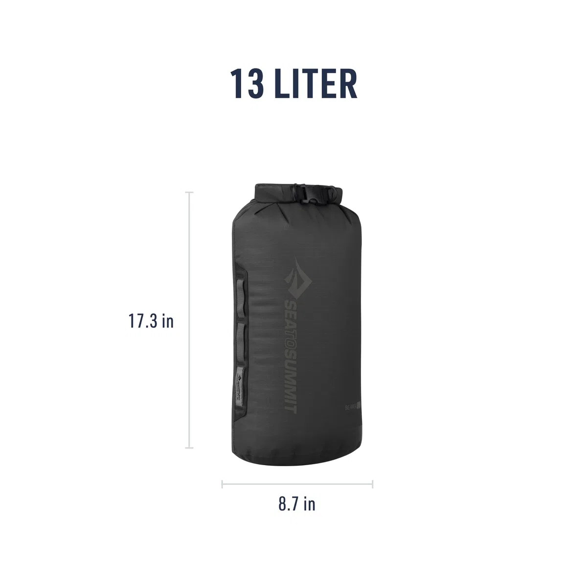 Sea to Summit - Big River Dry Bag - Bolsa Impermeable - Cierre de Rollo - Resistente - Asas de Agarre, Accesorio y Anillo en D - Deportes de Remo