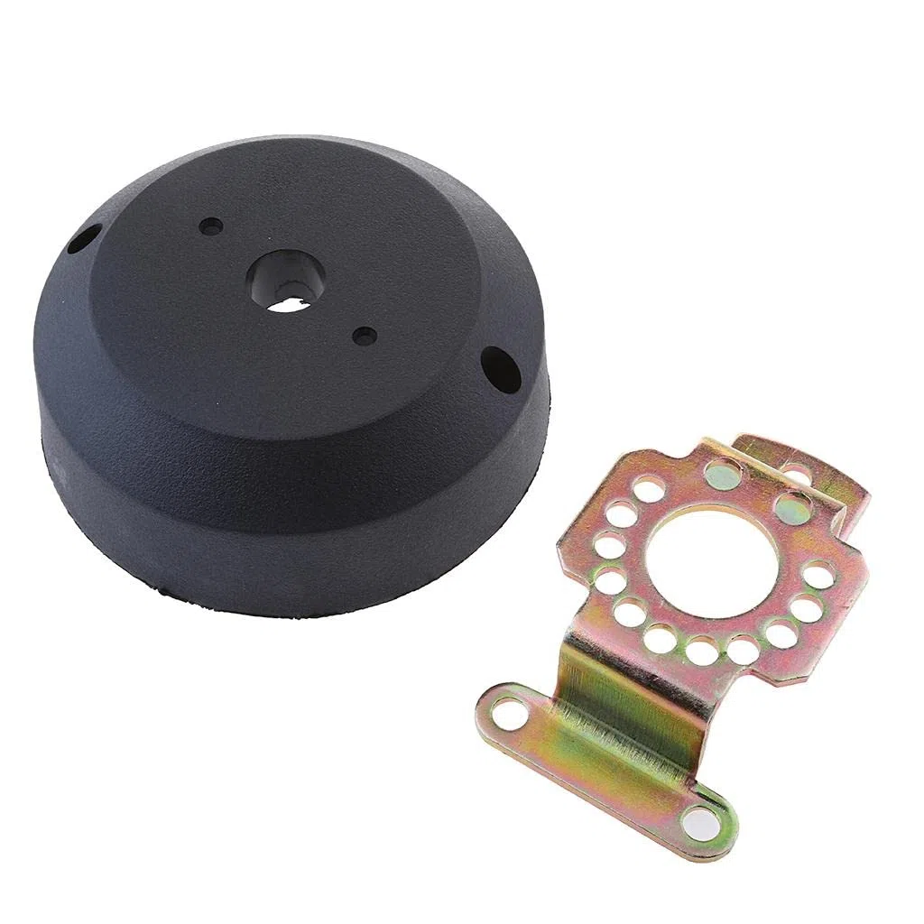 Kit de Bisel de para Dirección de Cable Marino, Timón para Motor Fueraborda de Barco, Color Negro.