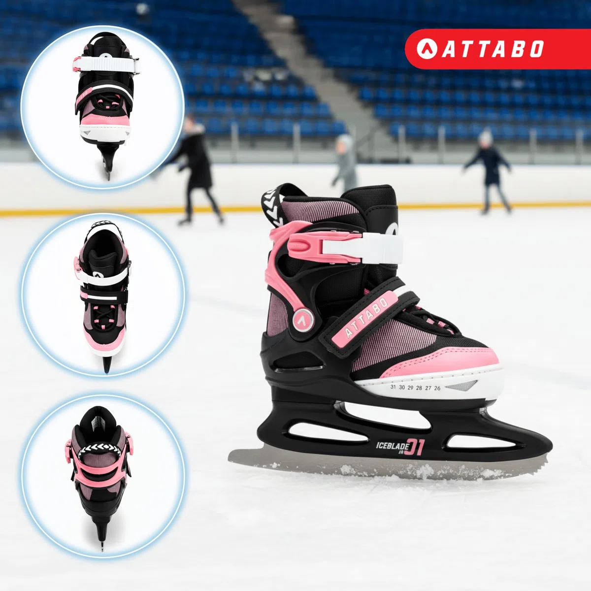 ATTABO Zola Patines de Hielo, Niñas