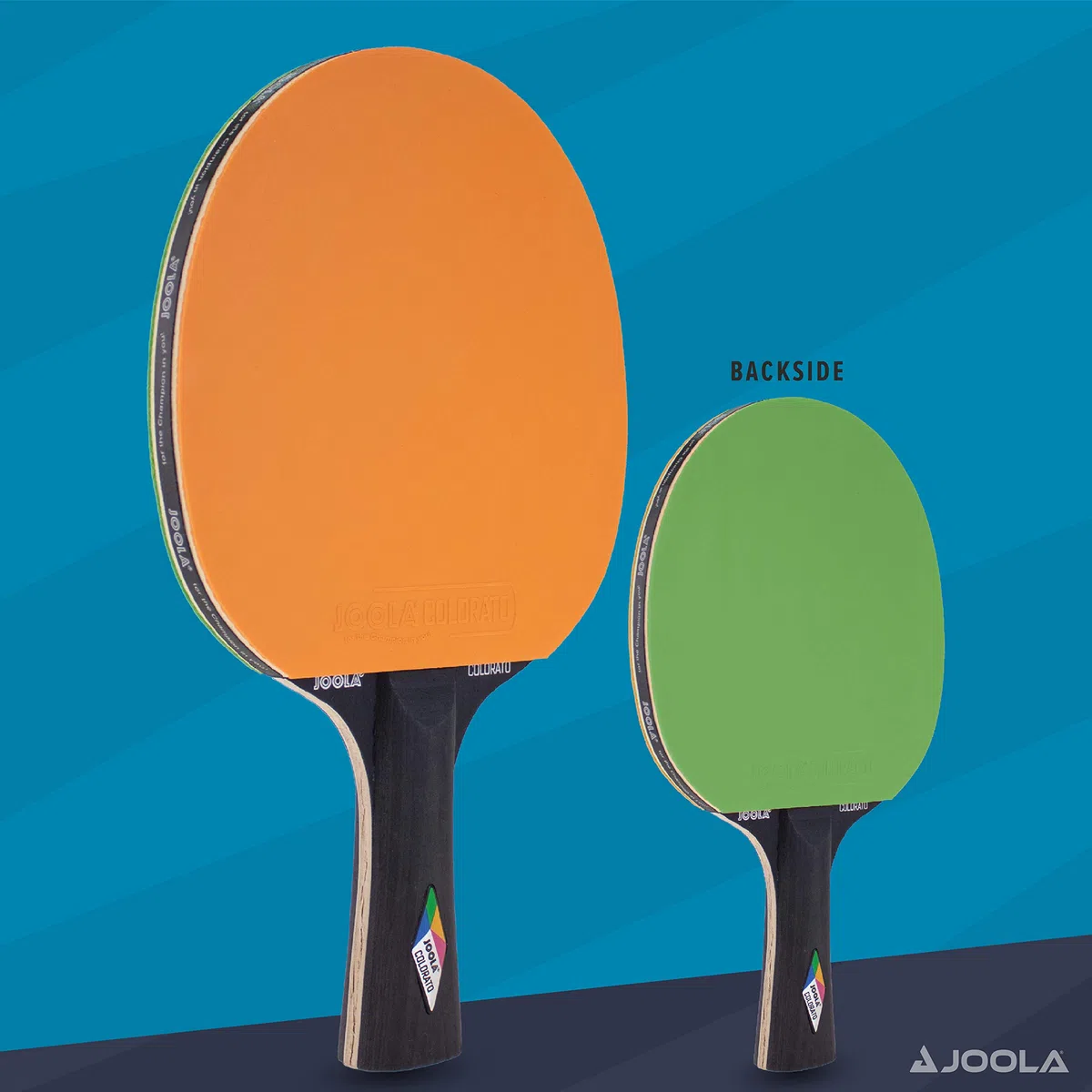 JOOLA Colorato Tischtennis-schläger - Raqueta diseño Atractivo – 5 Capas de Madera contrachapada Especial encolada. Unisex Adulto