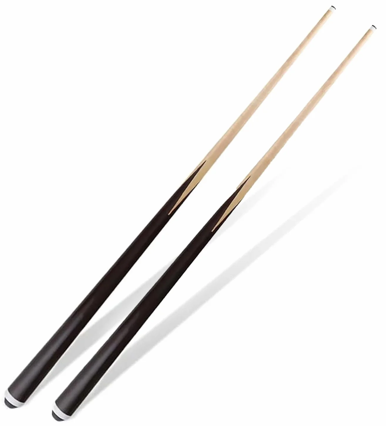 JX Juego de 2 Tacos de Billar con Punta de 13 mm, Madera Dura de Arce Canadiense, Palo de Billar Profesional, 18 onzas
