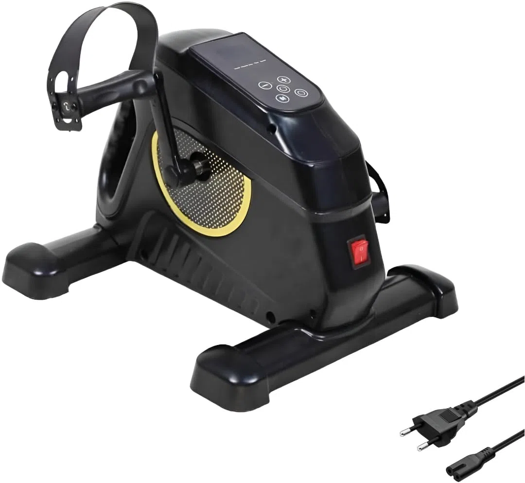 Pedales Estáticos para Personas Mayores - Máquina de Ejercicio en Casa Eléctrico Sentado con Pantalla Digital - Pedalier Eléctrico para Ancianos y Rehabilitación