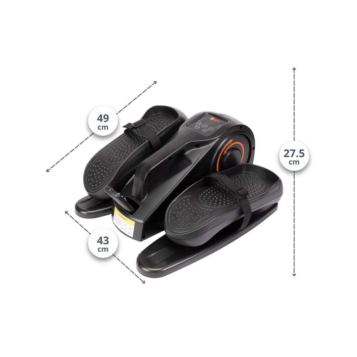 Pedalier eléctrico, Mini Elíptica, pedaleador elíptico portátil, Pantalla Led, Mando a Distancia Pedalera elíptica portátil para Realizar Gimnasia pasiva o Activa.