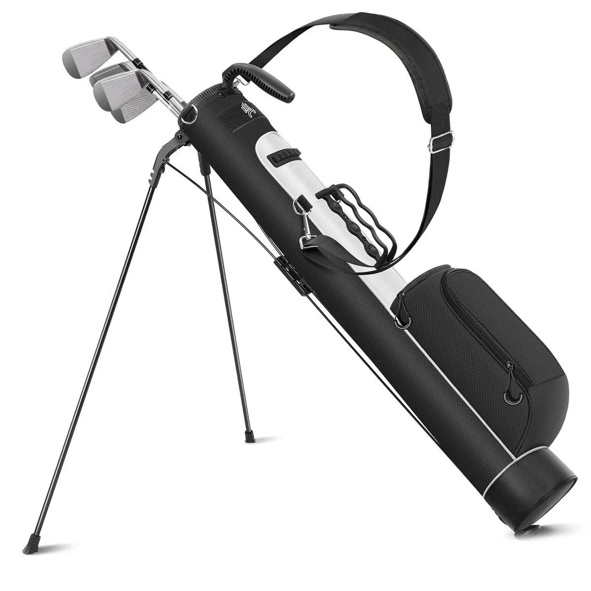 Findway Bolsa de Transporte de Golf con Correas Ajustables para el Hombro, Divisor de 2 vías, 2 Bolsillos, Bolsa de Transporte Ligera para Hombres y Mujeres