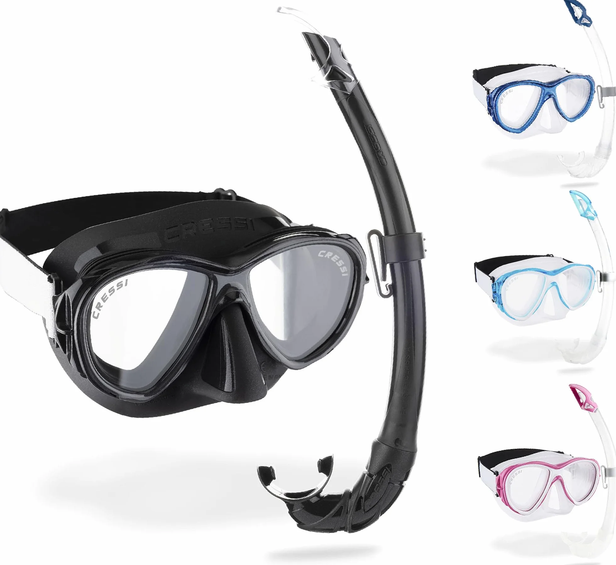 Cressi Samoa para Buceo y Snorkel - Máscara Samoa o Conjunto Máscara Samoa + Tubo Mexico, Talla Única, Unisex Adulto