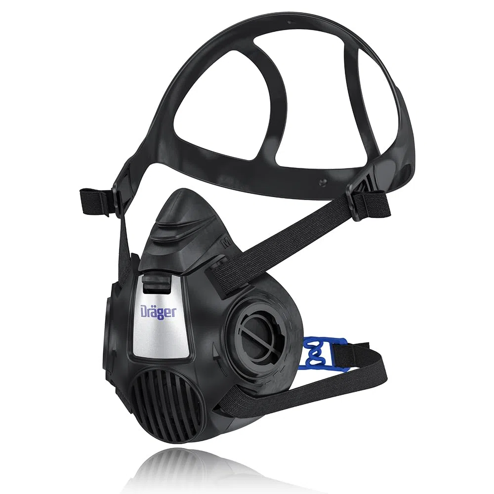 Dräger X-plore 3500 media máscara | Tallas S, M, L | Respirador semimáscara reutilizable para uso con filtros de bayoneta reemplazables