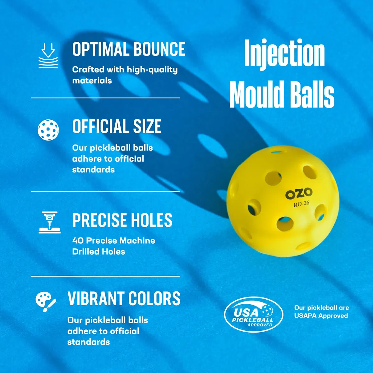 OZO Indoor Pickleball Ball Sets