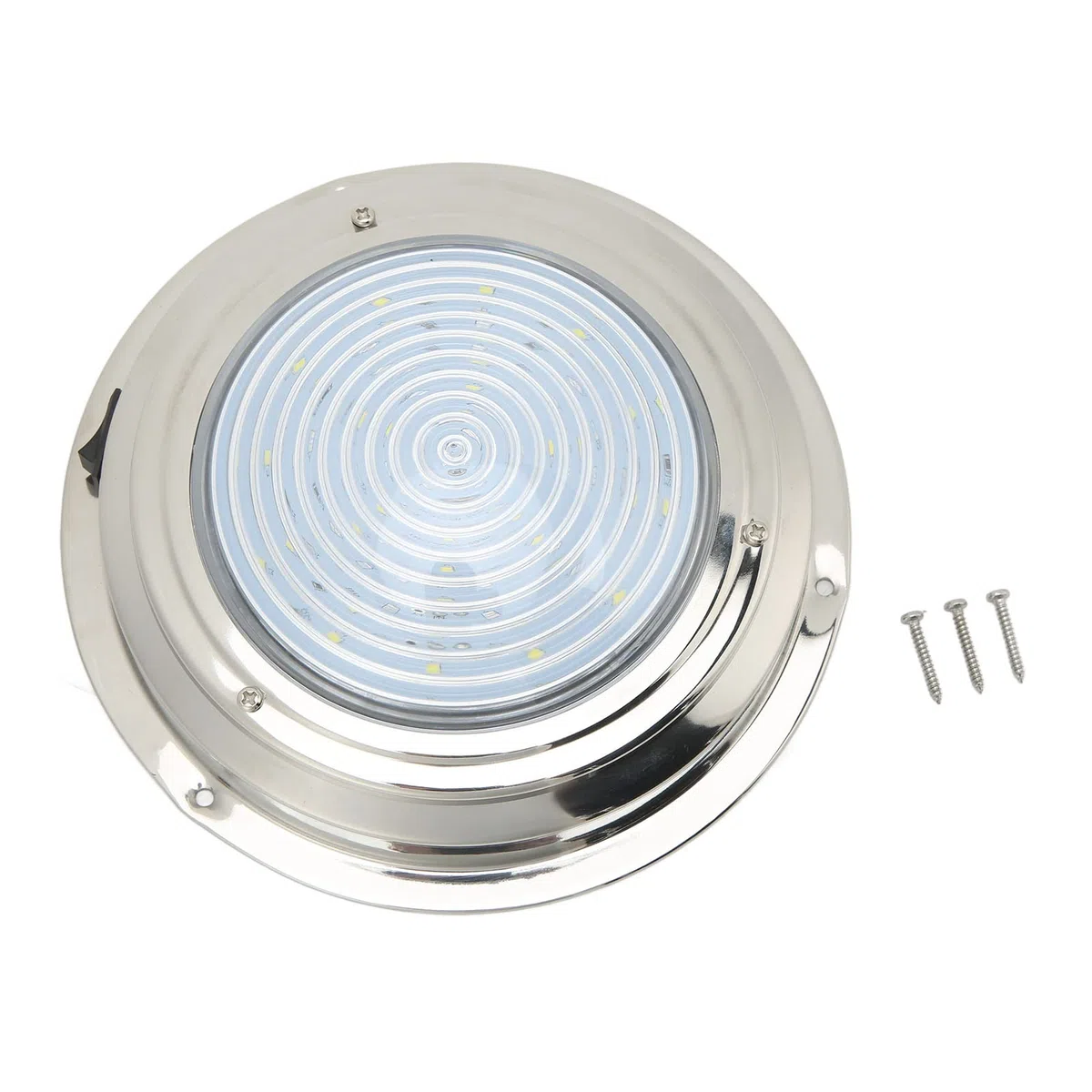 DAUZ Luces de Cortesía Marinas LED, Luz Brillante 3.2W 12VDC Luces de Cabina de Barco de Alta Resistencia 6.5in a Prueba de óxido para Caravana (Luz Blanca y Luz Roja)