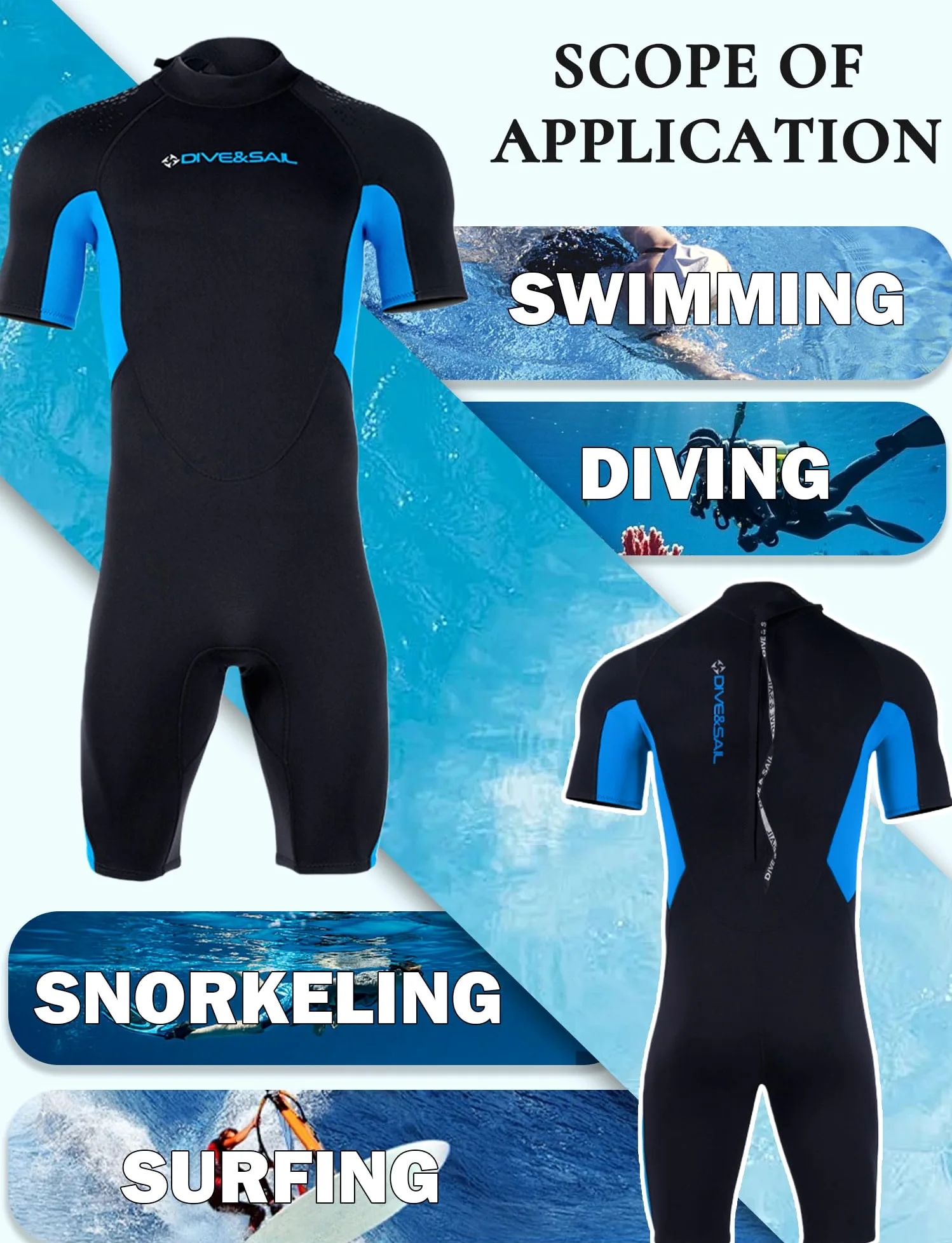 Ropa de buceo para hombre corto traje de neopreno de 1,5 mm traje de neopreno para hombre traje de baño de neopreno para hombre surf s-3xl
