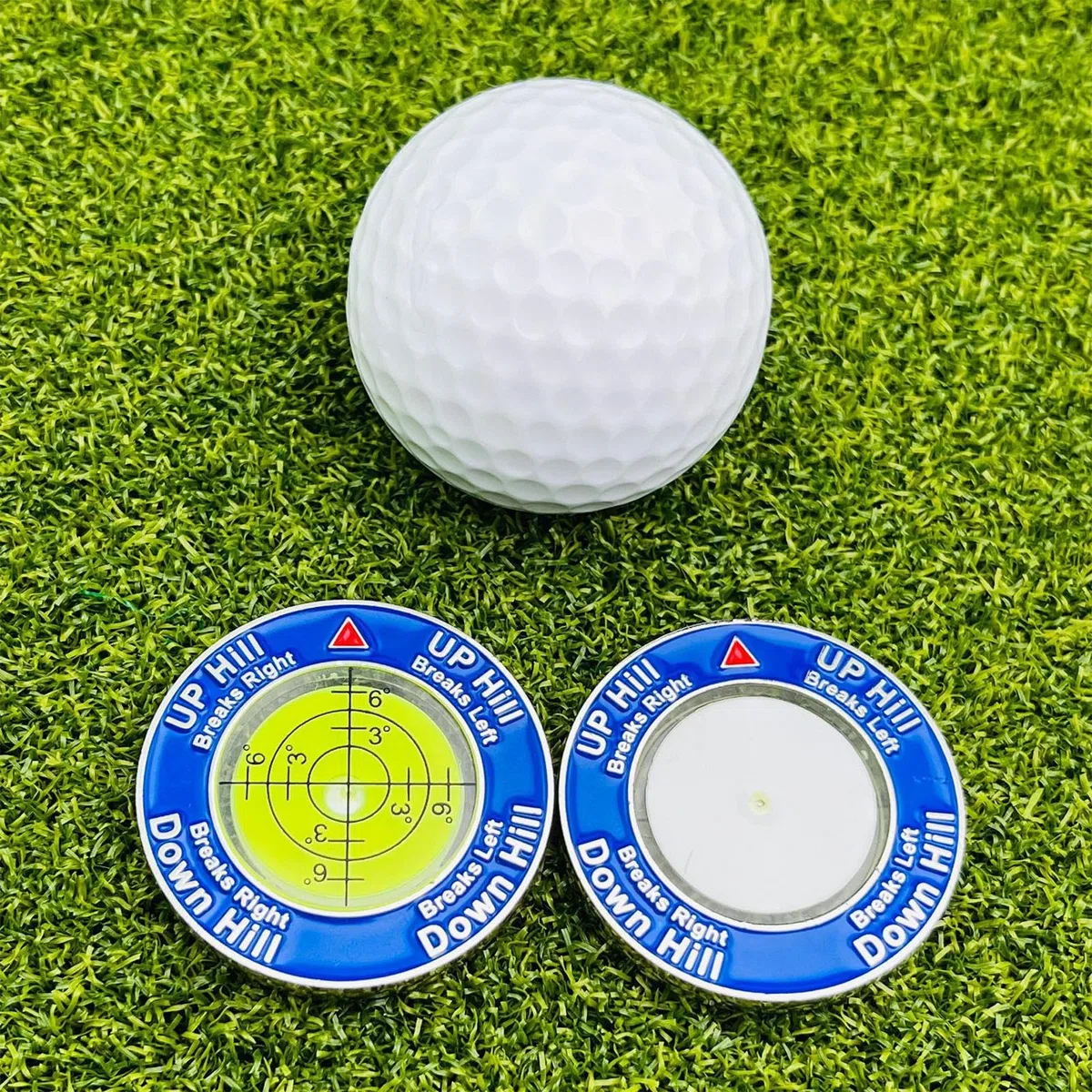 Genérico 2X Golf Putt Green Reader, Horizontal Bubble Level Tool, Golf Putting Alignment Aid, Portable Training Accessory for Reading Green Slopes, Ideal forAll Skill Levels