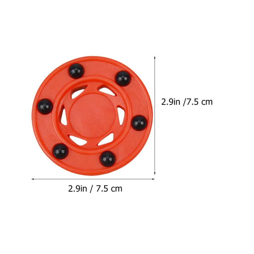 BESPORTBLE 3 Piezas Juego de Hockey sobre Patines Puck en Línea Hockey Puck Street Hockey Puck Balls Street Hockey Puck para Entrenamiento Deportes Al Aire Rojo