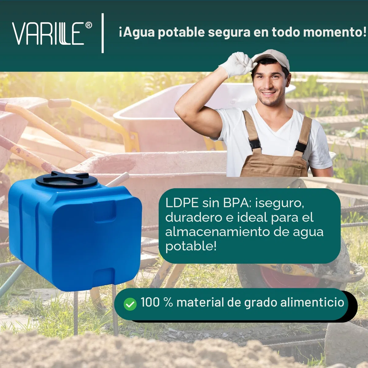 Varile Depósito de Agua Potable de 200 l