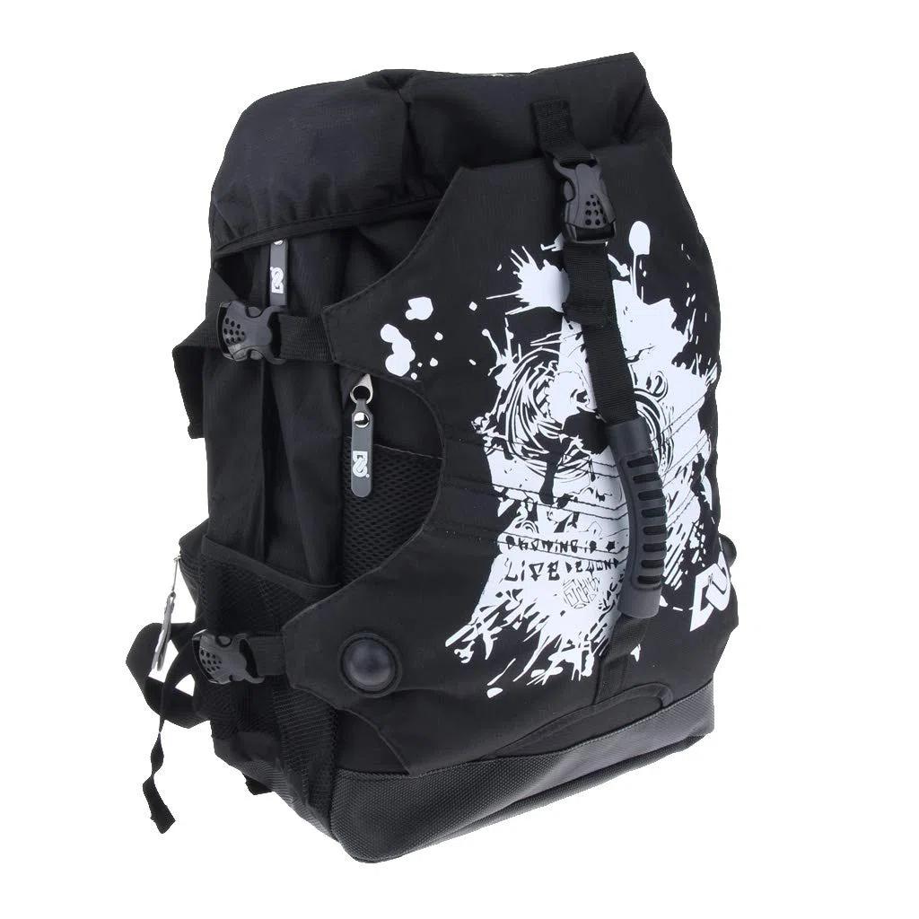 B Baosity Patinaje Patines Roller Skate Mochila Deportiva de Skate Línea Accesorios de Patinaje de Mujeres - Negro 1