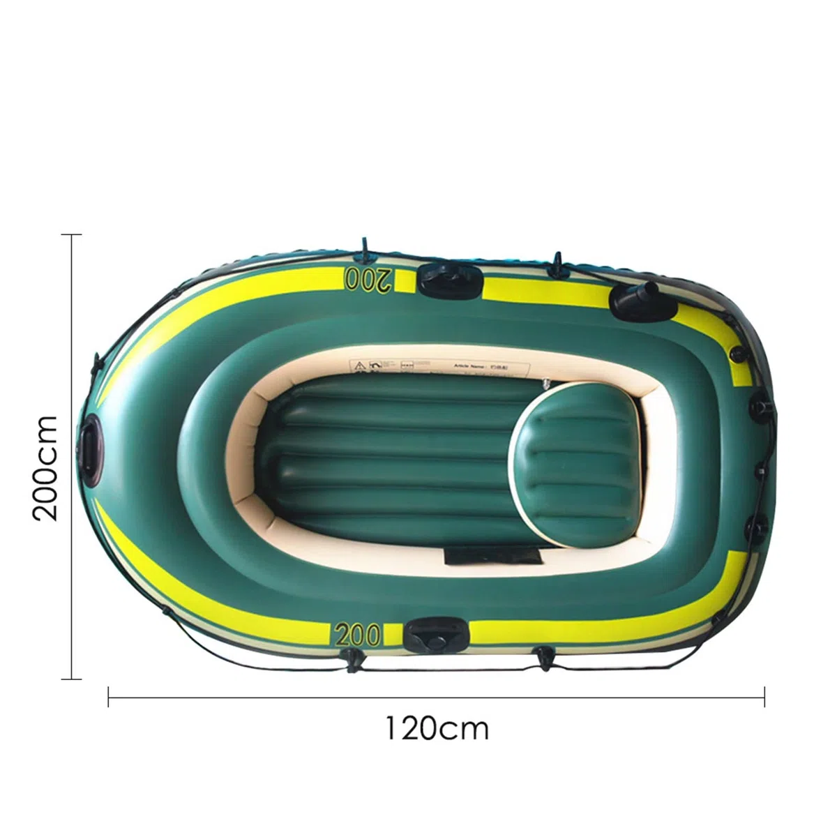 Barco Hinchable para Adultos - Serie de Botes inflables de PVC | Bote de balsa Inflable para Cazadores de Peces para 2-3 Personas, balsa de Kayak, inflado rápido