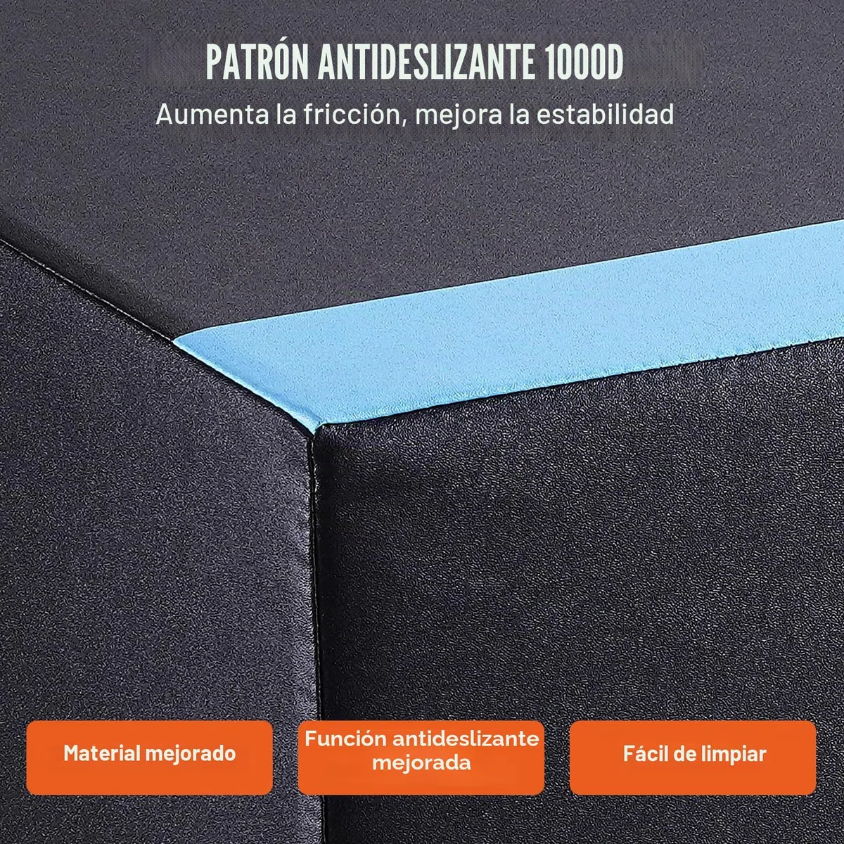 VEVOR Caja de Salto Pliométrica 3 en 1 Caja de Salto Tejido de Malla de PVC y Algodón Caja de Ejercicios de Fitness Antideslizante Capacidad de Peso 100kg para Entrenamiento en Gimnasio, Casa, Negro