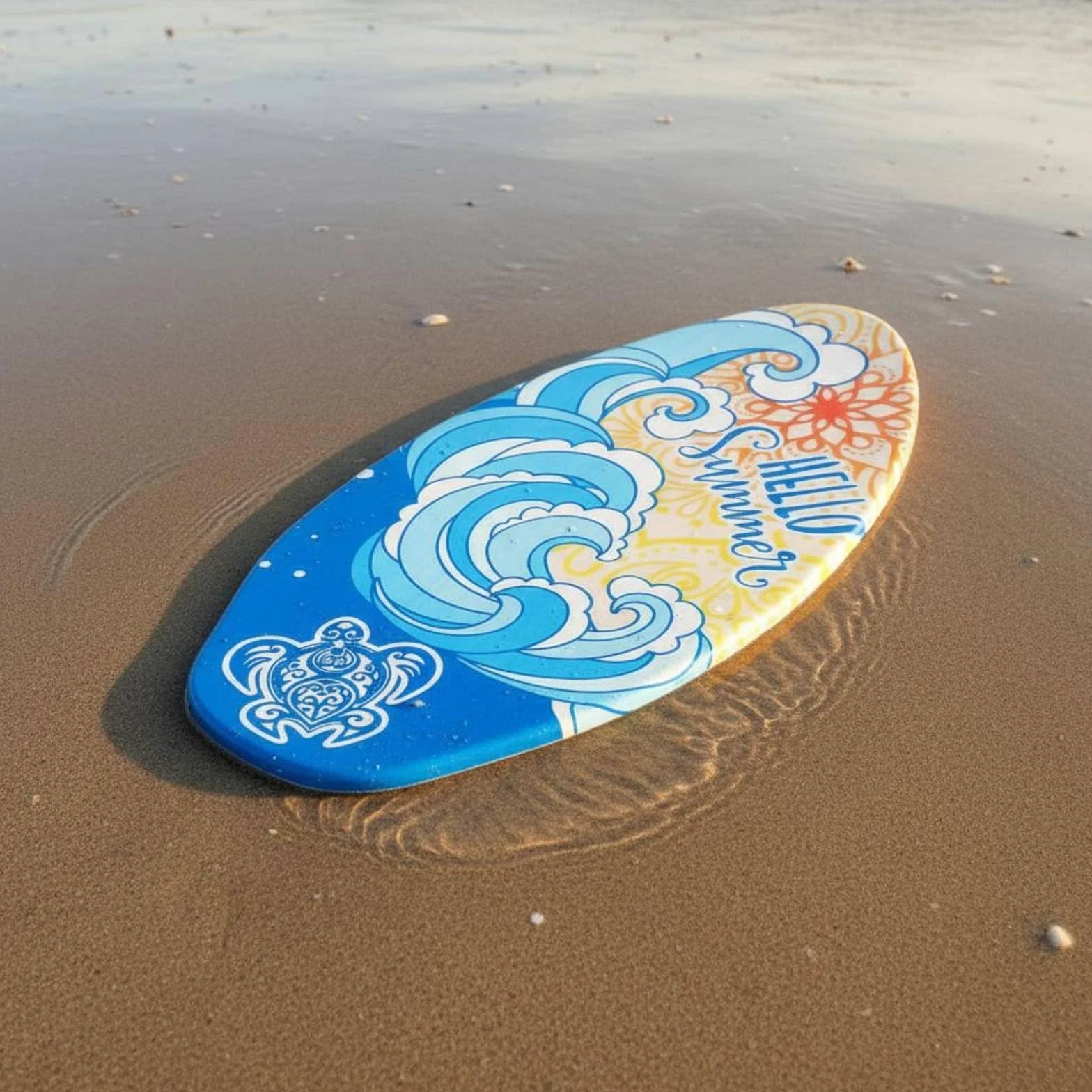 Tabla de Skimboard Deslizamiento Suave Tabla de Playa Resistente Al Agua Deporte Acuático