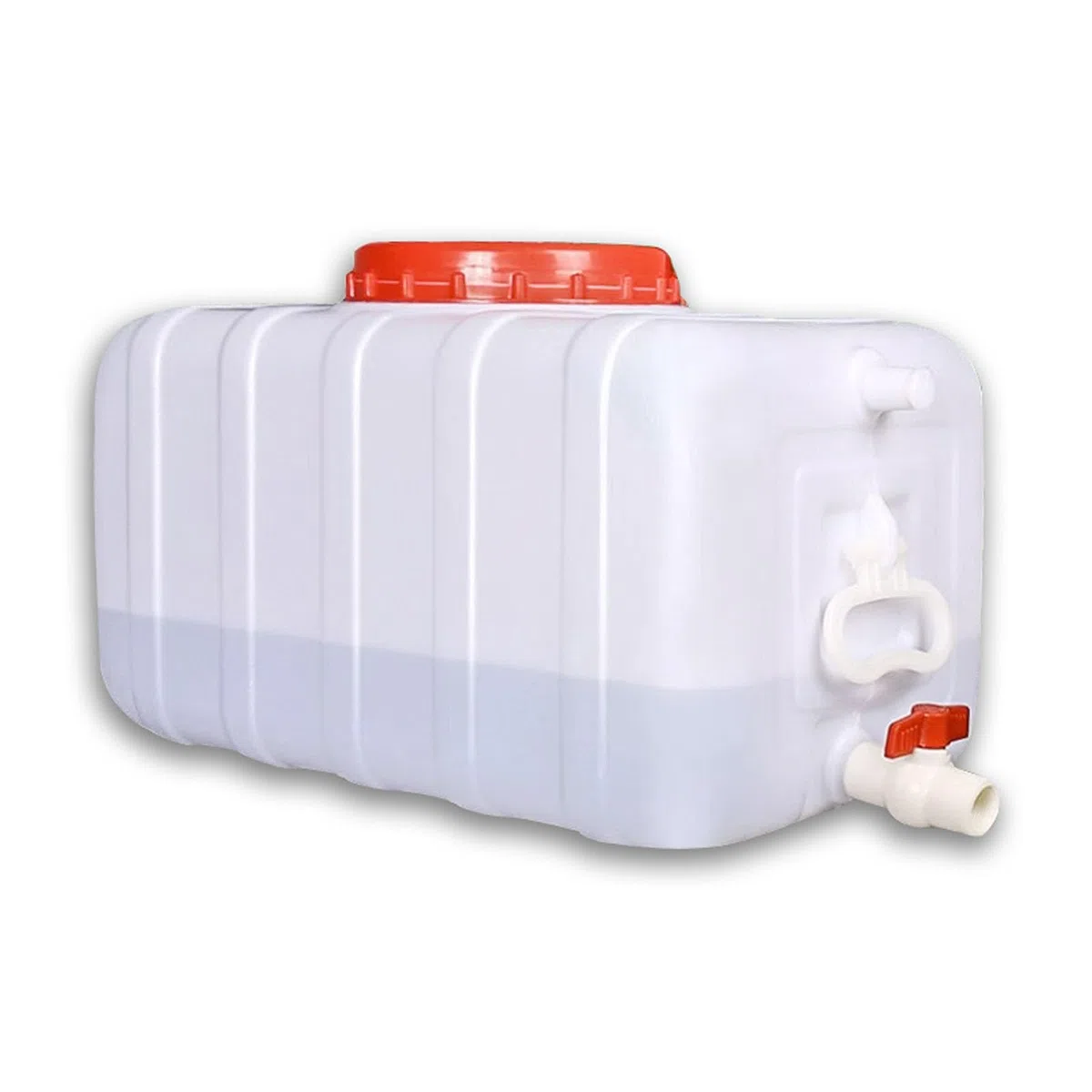 Deposito Agua Camper 50L/80L/110L/200L Cubos De Plástico De Calidad Alimentaria con Grifo,Gran Capacidad Contenedores Tanques De Almacenamiento De Agua Domésticos Rectangular(Size:110L)