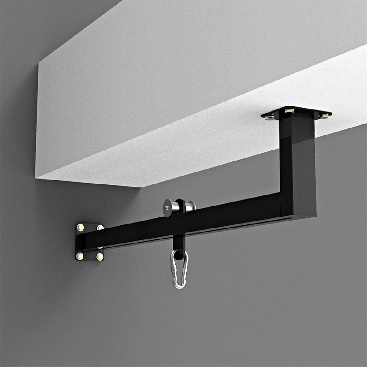 ZHANGQINGXIU Soporte De Saco De Boxeo,Soporte De Bolsa De Arena para Montaje En Pared De Techo, Riel Móvil, Tubería De Acero, Suspensión De Boxeo De Pared