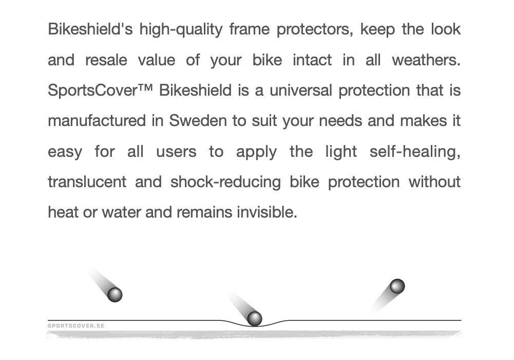Bikeshield Premium - Kit de protección para Cuadro de Adulto, Unisex, Invisible, Grande