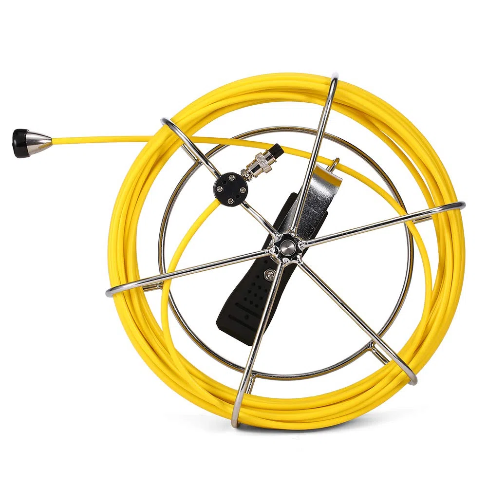 Lixada Cable de Fibra de Vidrio de reemplazo de 20M / 30M / 50M Cable de Repuesto para cámara de inspección de tuberías