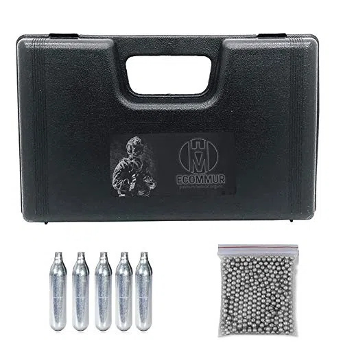 Borner W3000M CO2 Full Metal | Pistola de balines (perdigones: Bolas bb's de Acero) Calibre 4.5mm semiautomática