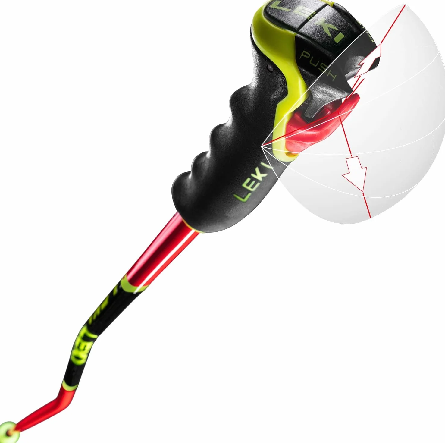 LEKI J-Ski-Bastón de esquí 2024/25 WCR Lite GS 3D 110 cm