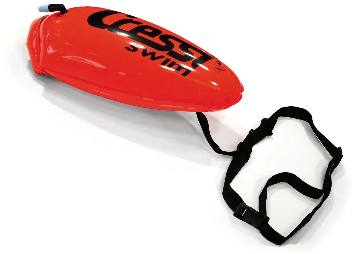 Cressi Boa Floating Buoy Small - Boya Hinchable Pequeña para Nadador/Snorkeler/Sub, Naranja, S, Unisex