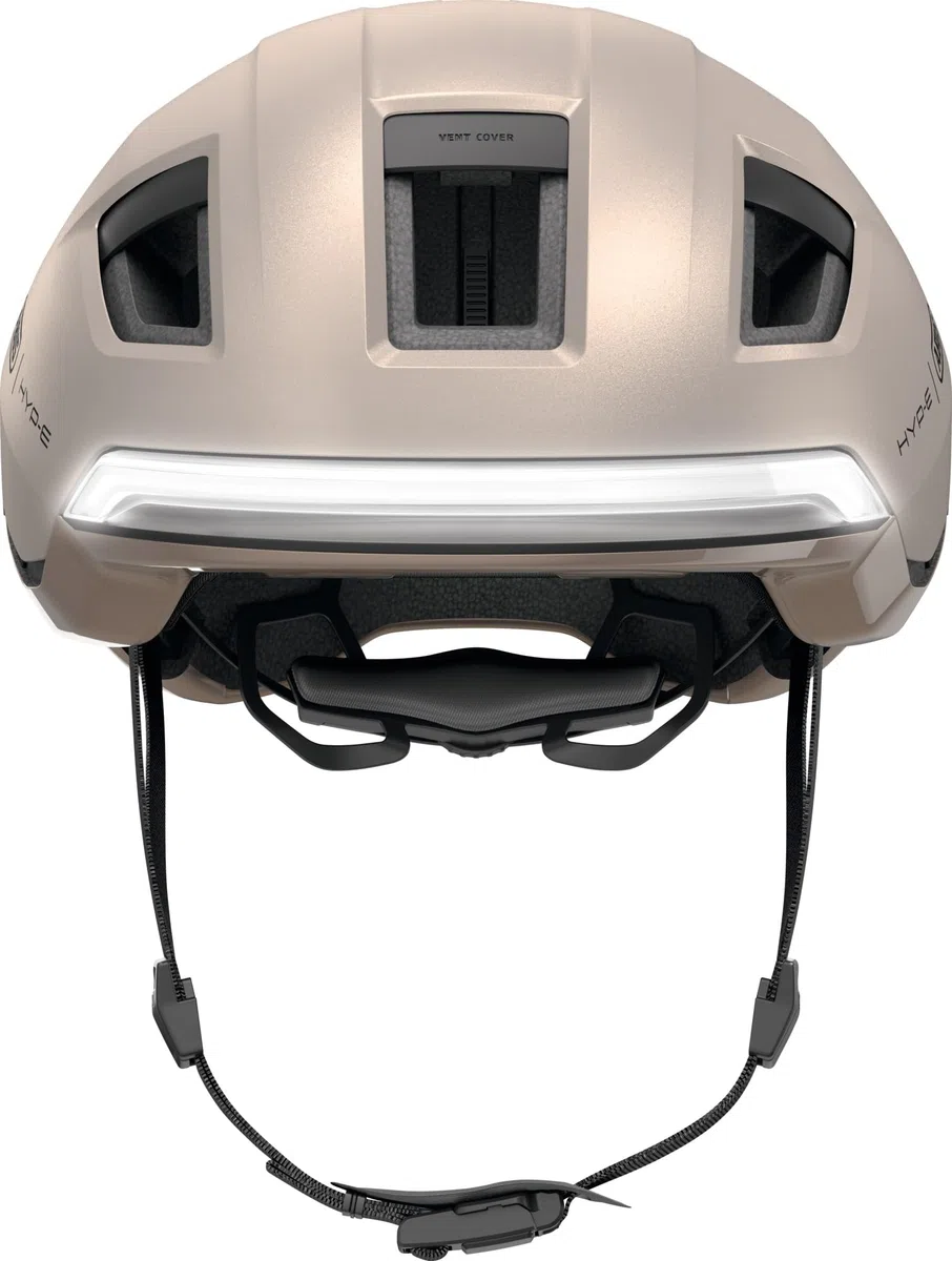 ABUS HYP-E Bike Helmet - Helmet with Front, Rear and Indicator Lights - Suitable for Cycling on e-Bikes and S-Pedelecs - Unisex-Adults and Youth - Size S, Green