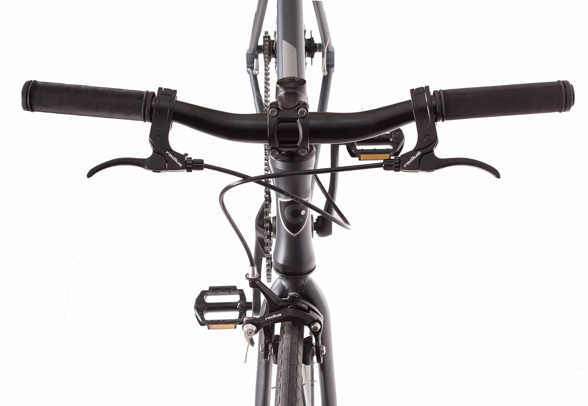 Bicicleta Fixie/Single Crest Estate Gris Aluminio, tamaño XS - XXL