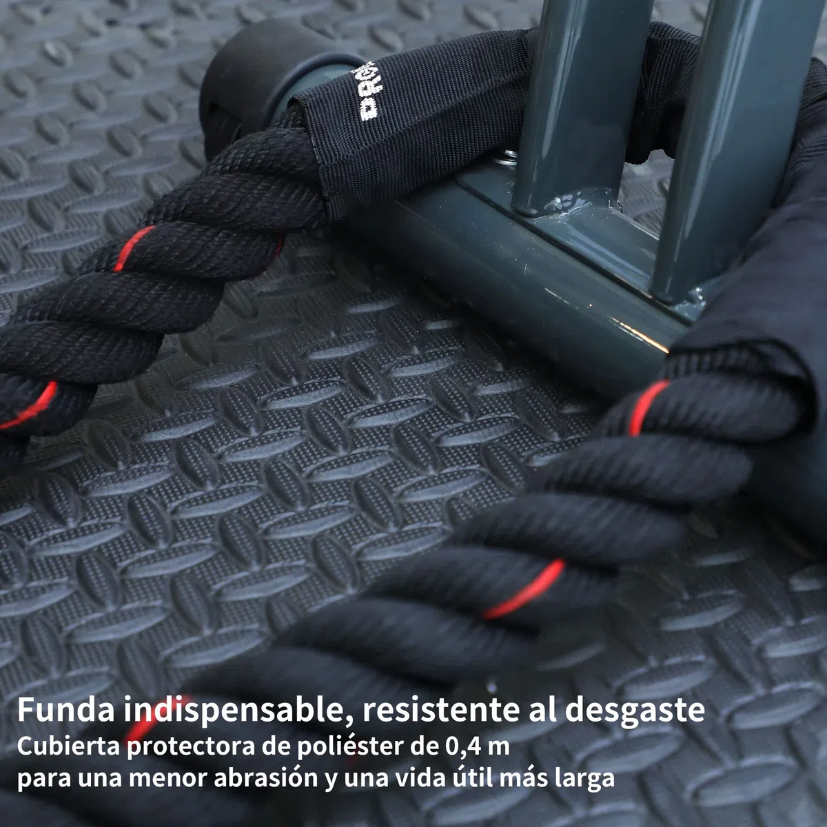 PROIRON Cuerdas de Batalla 9M/12M, Cuerda de Batalla para Gimnasio de Entrenamiento físico, Cuerdas de Ejercicio Pesado de 38mm, Cuerda de ondulación para Entrenamiento de Fuerza